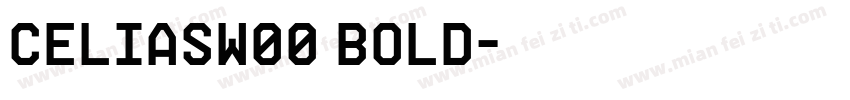 CeliasW00 Bold字体转换